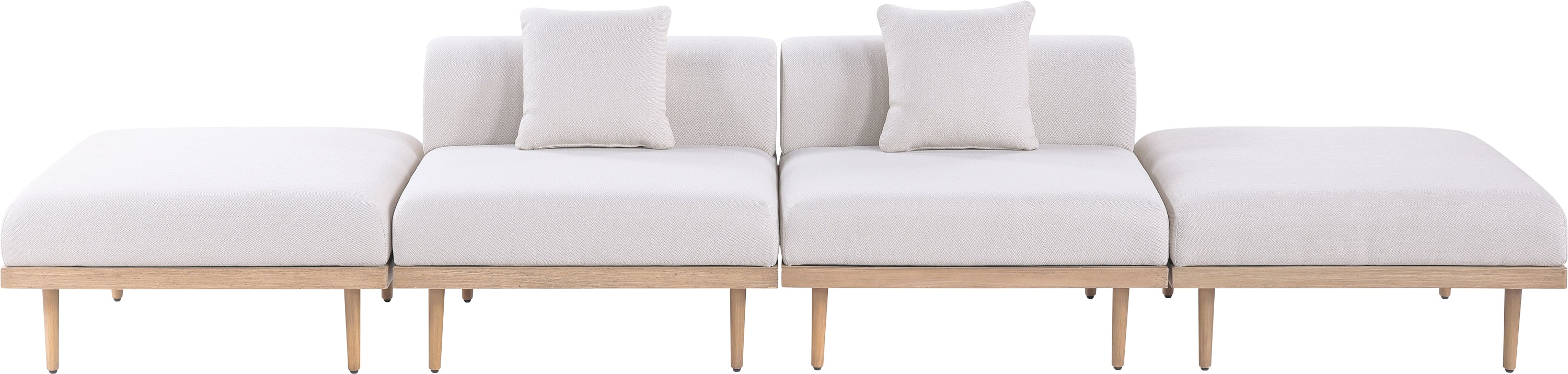 Chaise longue en tissu Orian Teddy