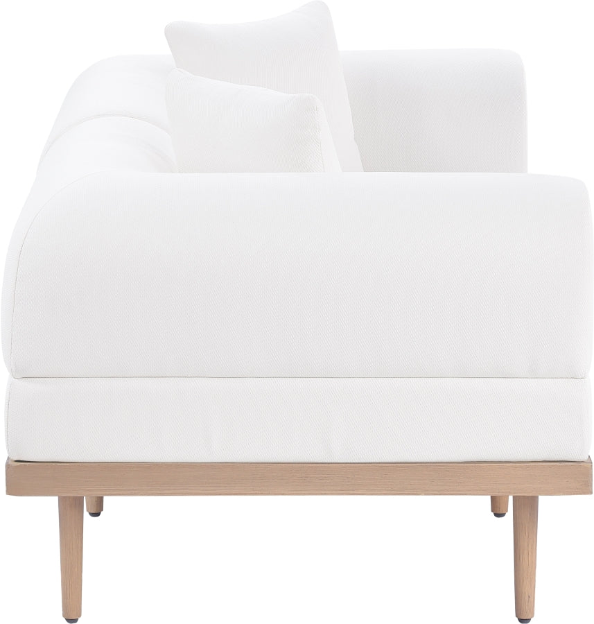 Laguna Resilient Water Resistant Fabric Upholstered Outdoor Patio 2pc. Modular Loveseat