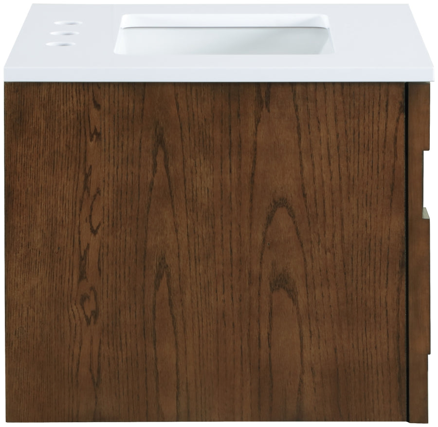 Meuble-lavabo mural pour salle de bain avec lavabo inclus