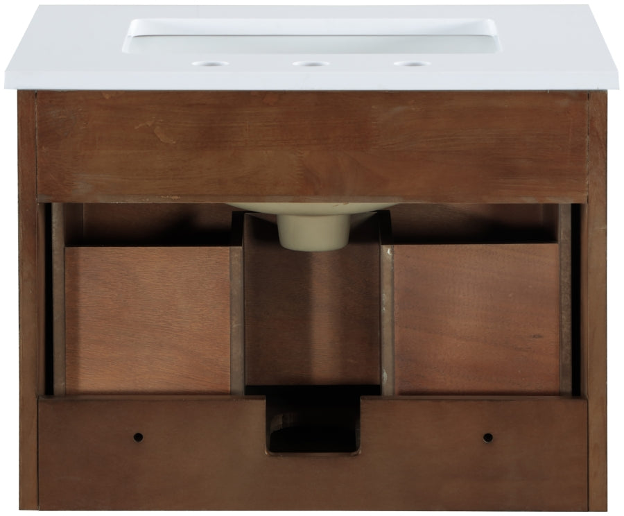 Meuble-lavabo mural pour salle de bain avec lavabo inclus