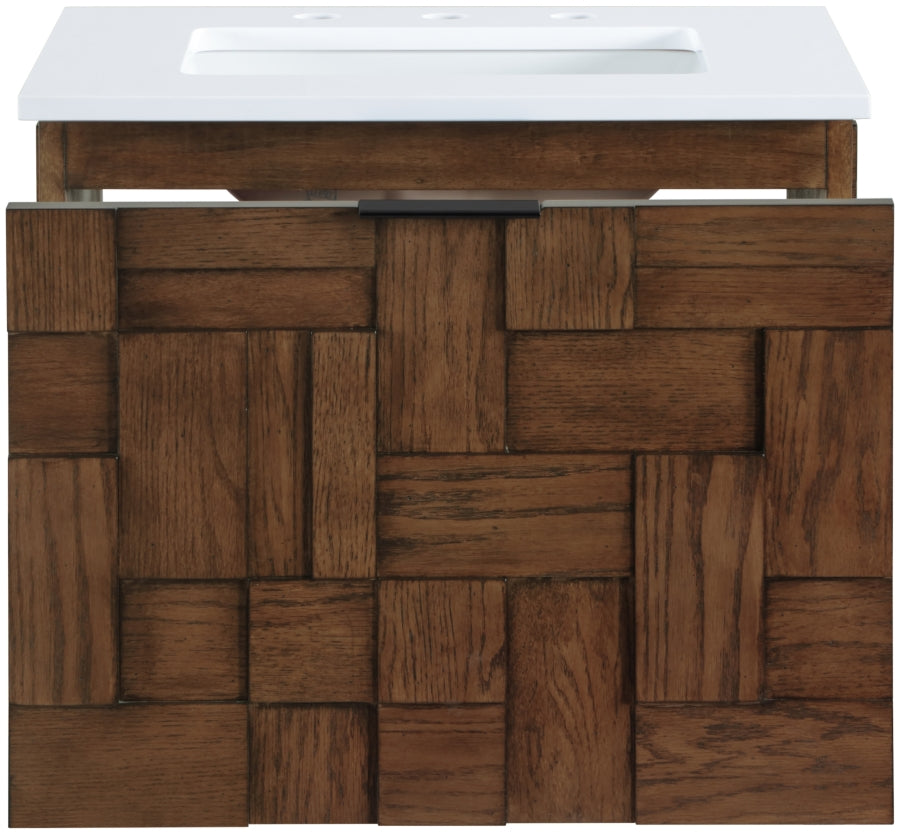 Meuble-lavabo mural pour salle de bain avec lavabo inclus