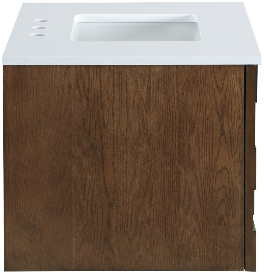 Meuble-lavabo mural pour salle de bain avec lavabo inclus