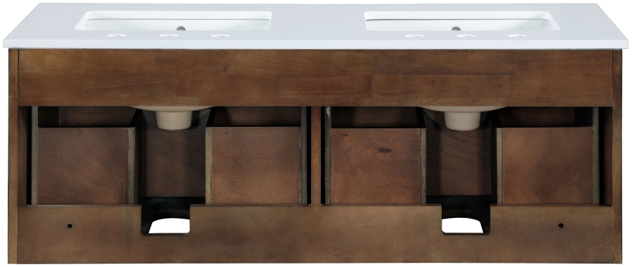 Meuble-lavabo mural pour salle de bain avec lavabo inclus