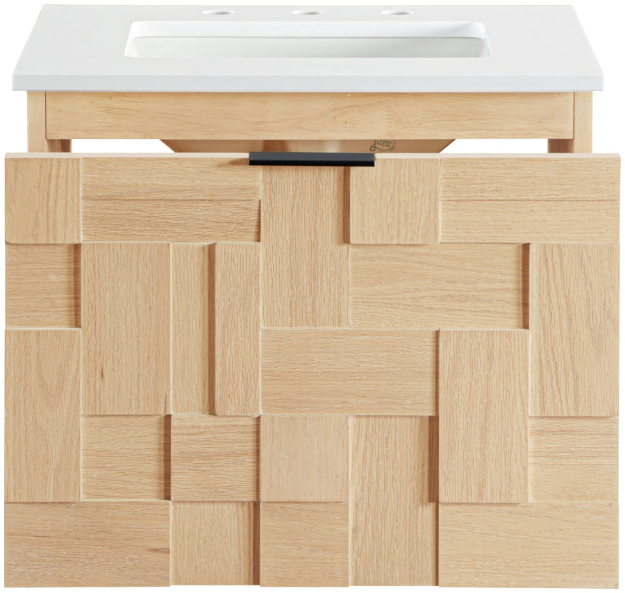 Meuble-lavabo mural pour salle de bain avec lavabo inclus
