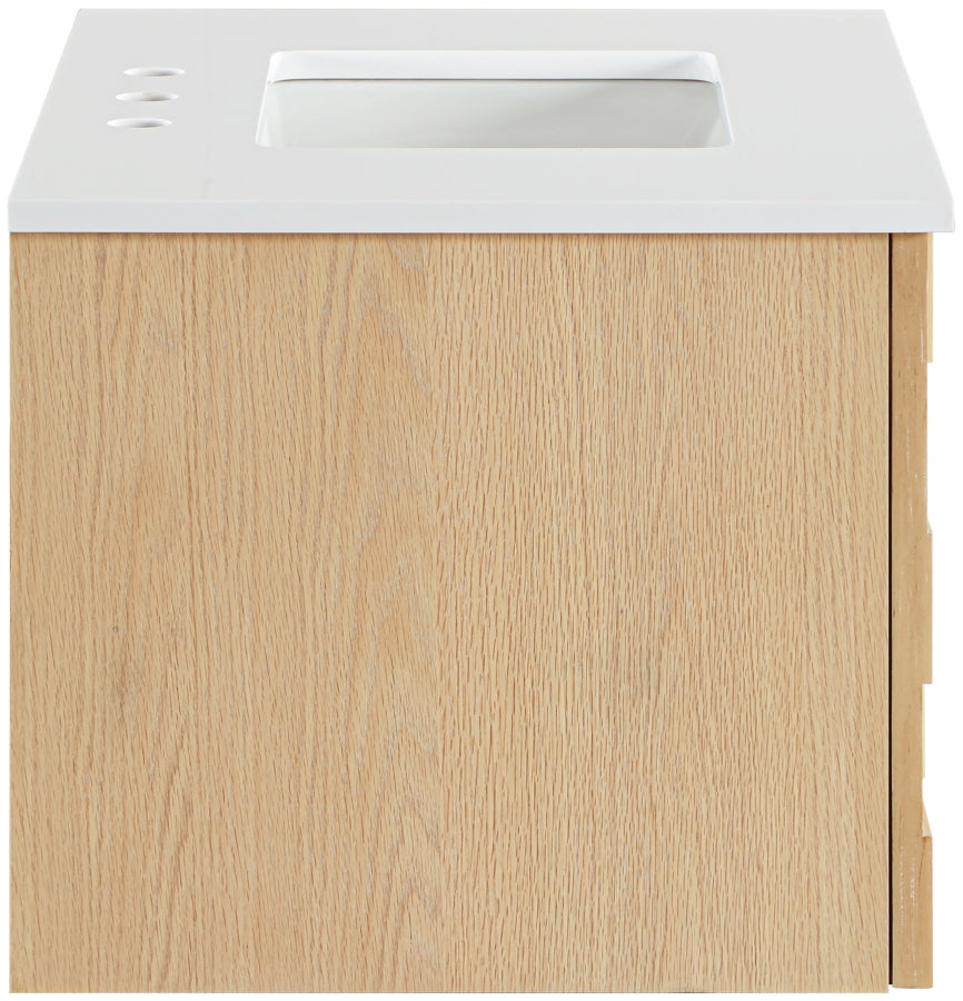 Meuble-lavabo mural pour salle de bain avec lavabo inclus