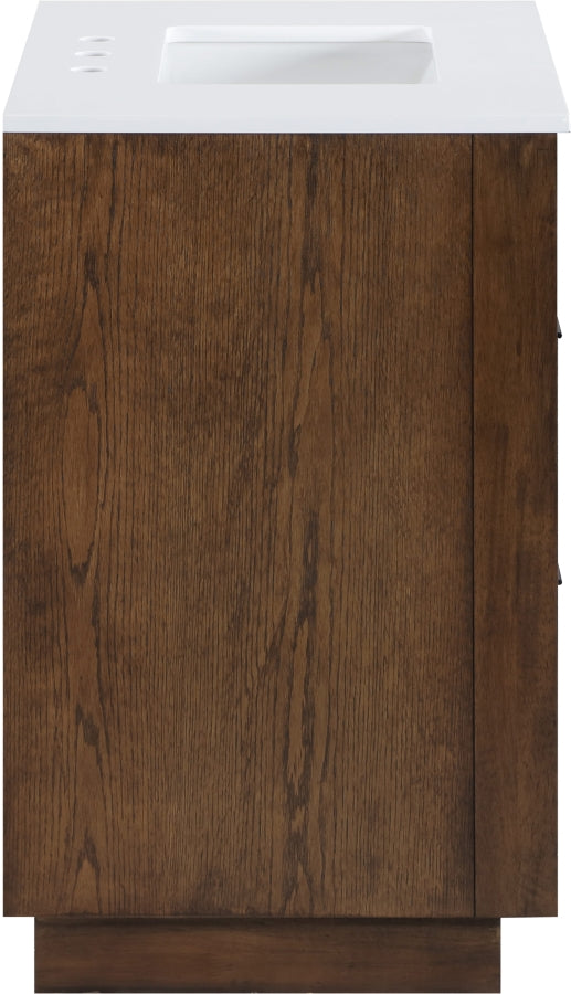 Willard White Engineered Stone And Solid Wood Bathroom Vanity