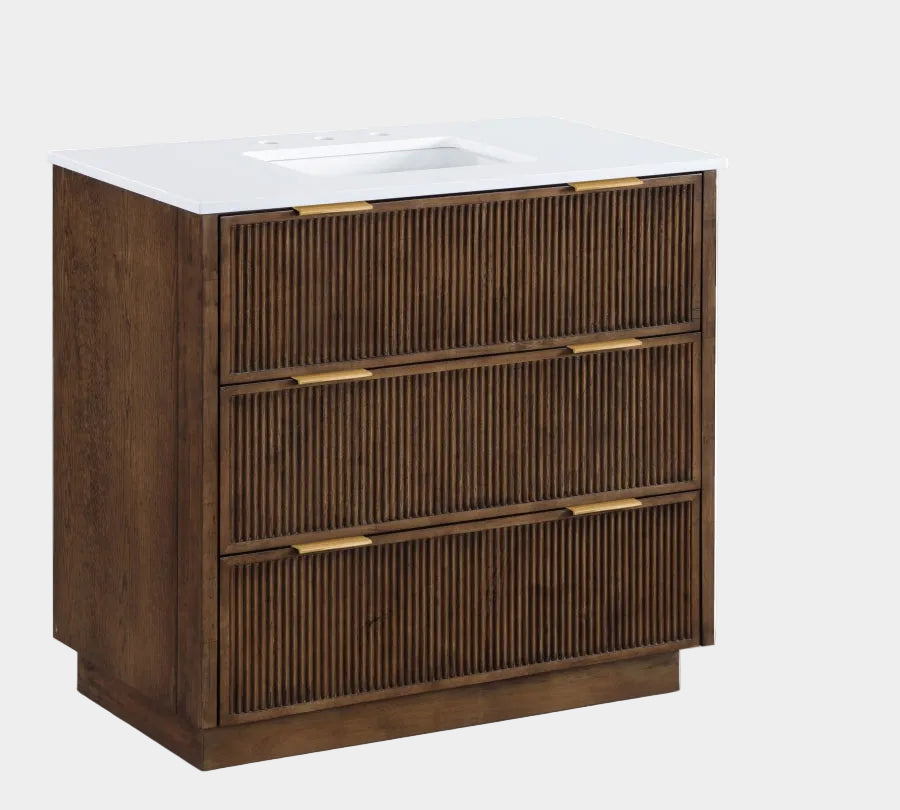 Meuble-lavabo mural pour salle de bain avec lavabo inclus