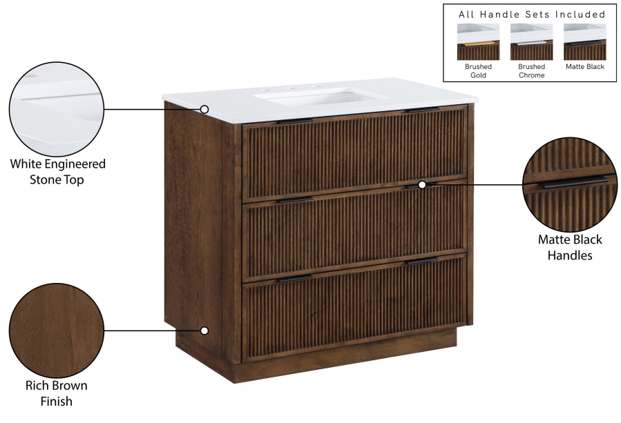 Meuble-lavabo mural pour salle de bain avec lavabo inclus