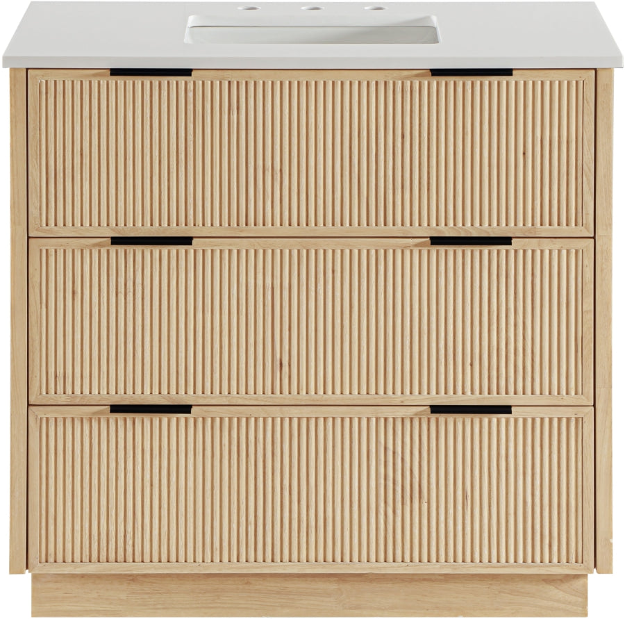 Meuble-lavabo mural pour salle de bain avec lavabo inclus