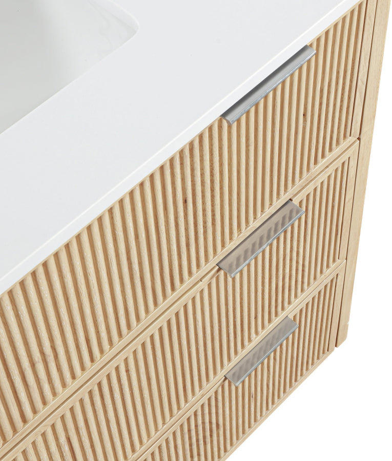 Meuble-lavabo mural pour salle de bain avec lavabo inclus