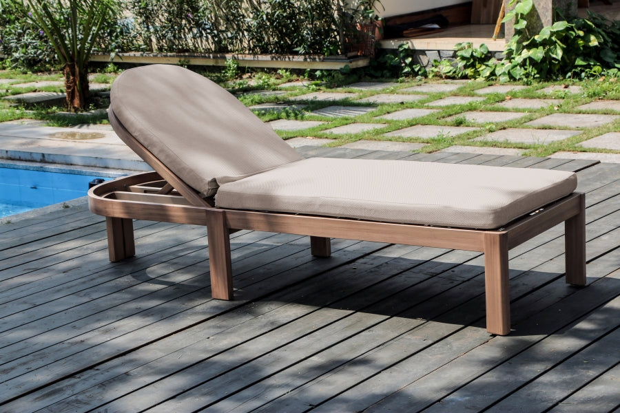 Newport Water Resistant Fabric Upholstered Outdoor Patio Lounge Chair