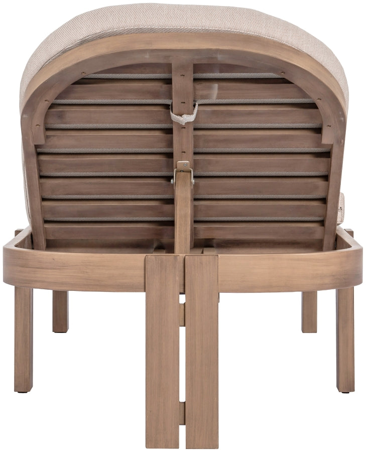 Newport Water Resistant Fabric Upholstered Outdoor Patio Lounge Chair