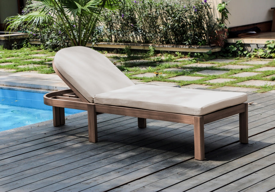 Newport Water Resistant Fabric Upholstered Outdoor Patio Lounge Chair