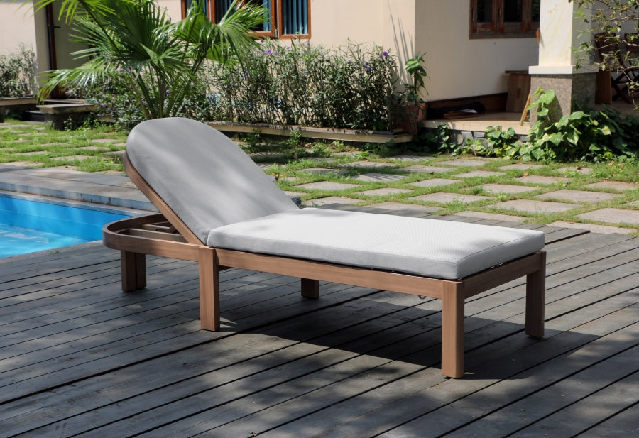Newport Water Resistant Fabric Upholstered Outdoor Patio Lounge Chair