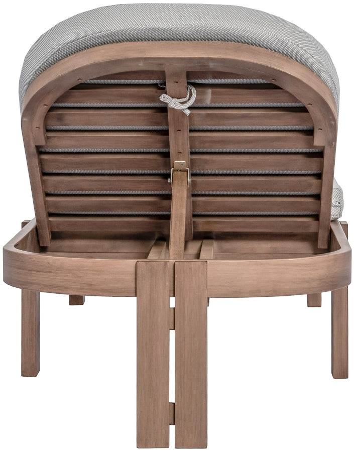 Newport Water Resistant Fabric Upholstered Outdoor Patio Lounge Chair