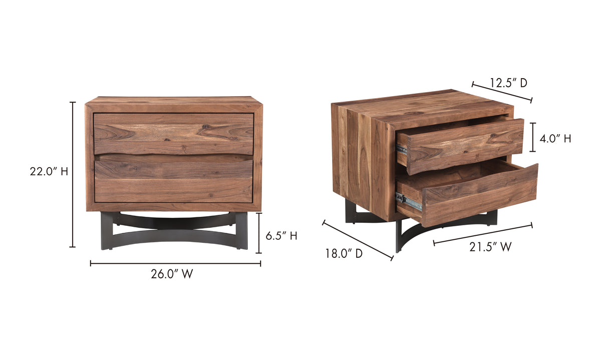 Bent Nightstand