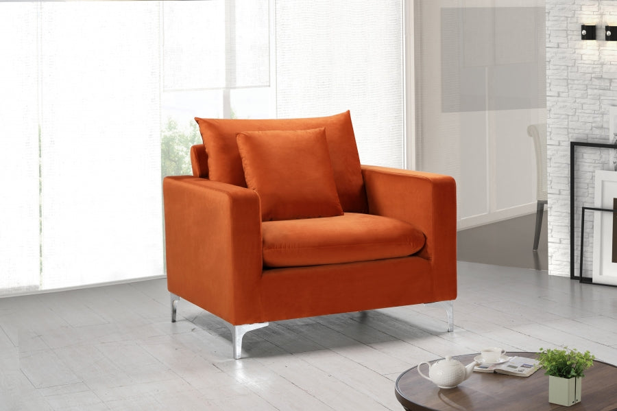 Fauteuil d'appoint rembourré en chenille Vivi 