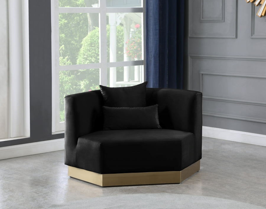 Fauteuil d'appoint rembourré en chenille Vivi 