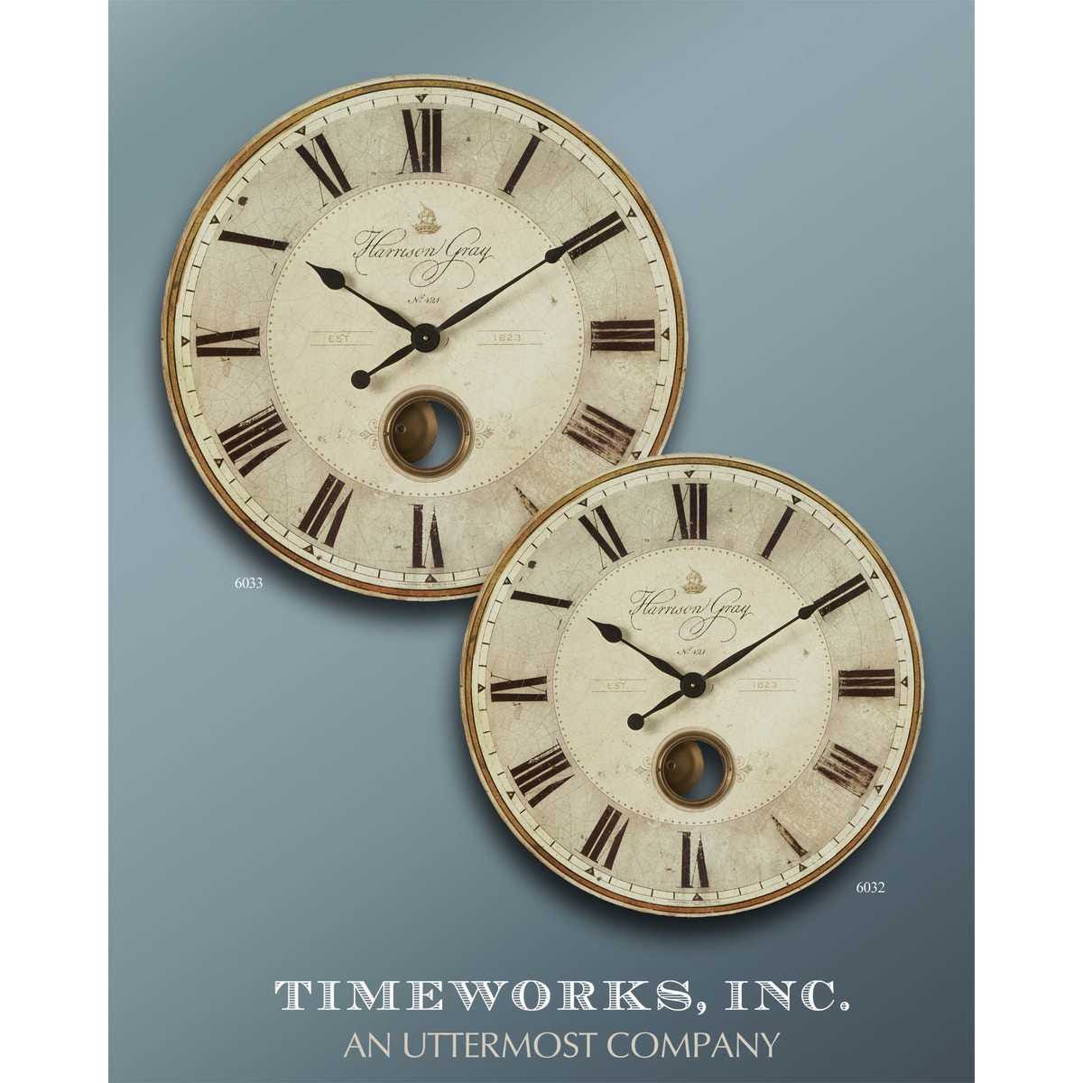 Harrison Gray Wall Clock