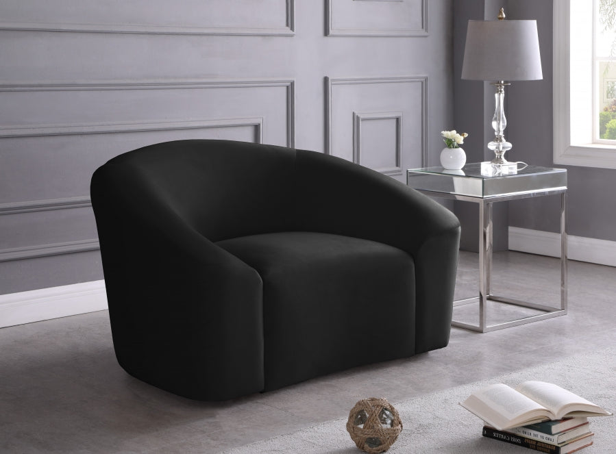 Fauteuil d'appoint rembourré en chenille Vivi 