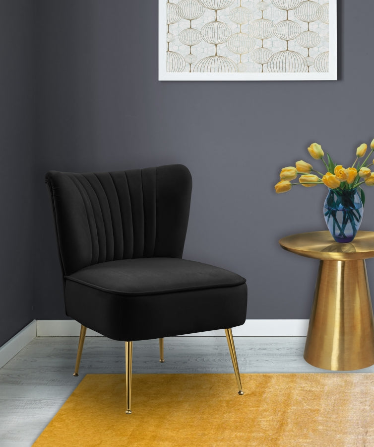 Fauteuil d'appoint rembourré en chenille Vivi 
