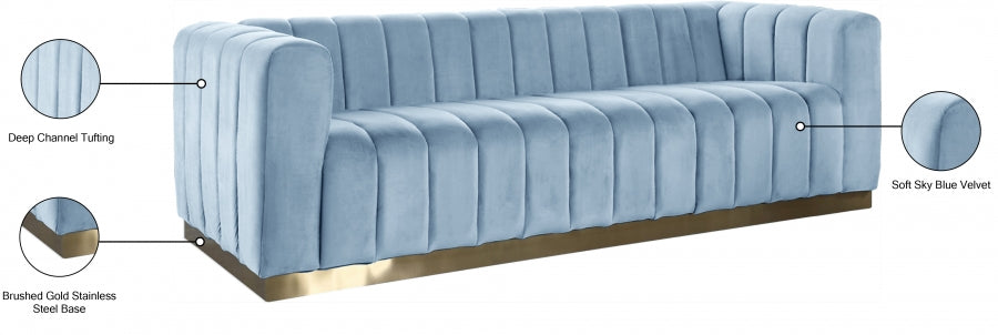 Marlon Velvet Sofa