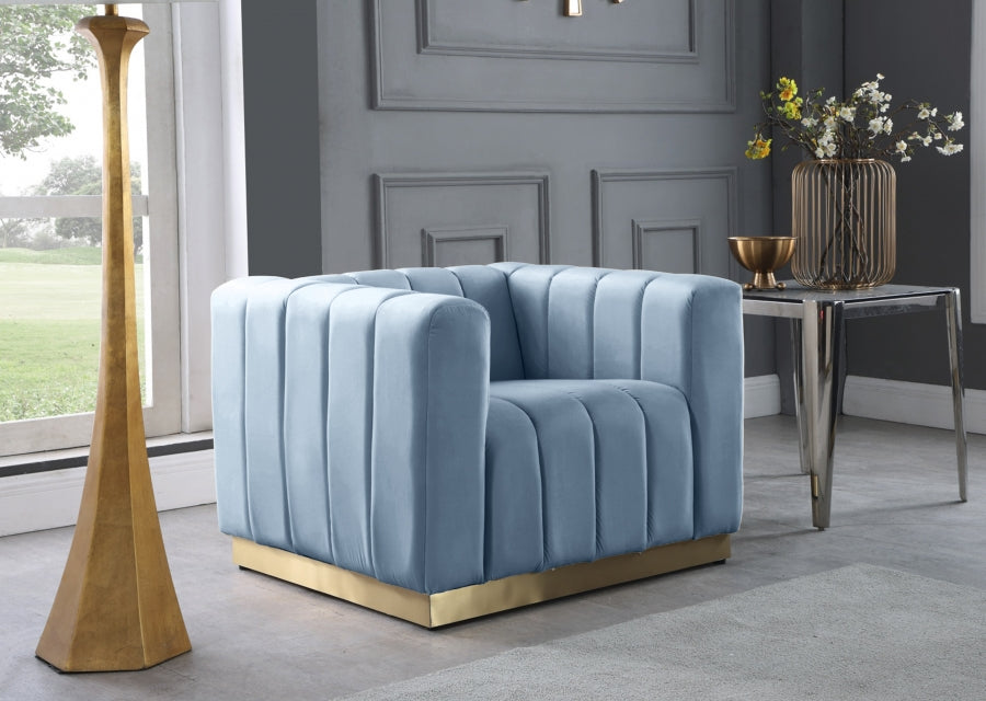 Fauteuil d'appoint rembourré en chenille Vivi 