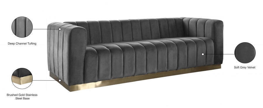 Marlon Velvet Sofa