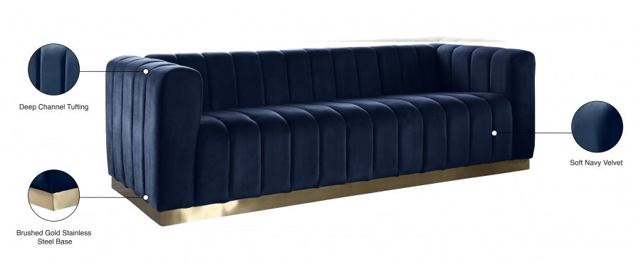 Marlon Velvet Sofa