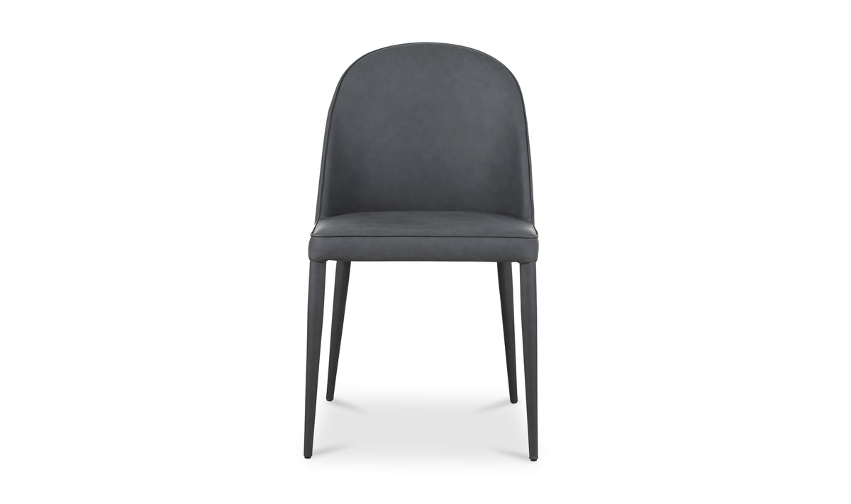 Burton Dining Chair Black Fade Vegan Leather Set of 2