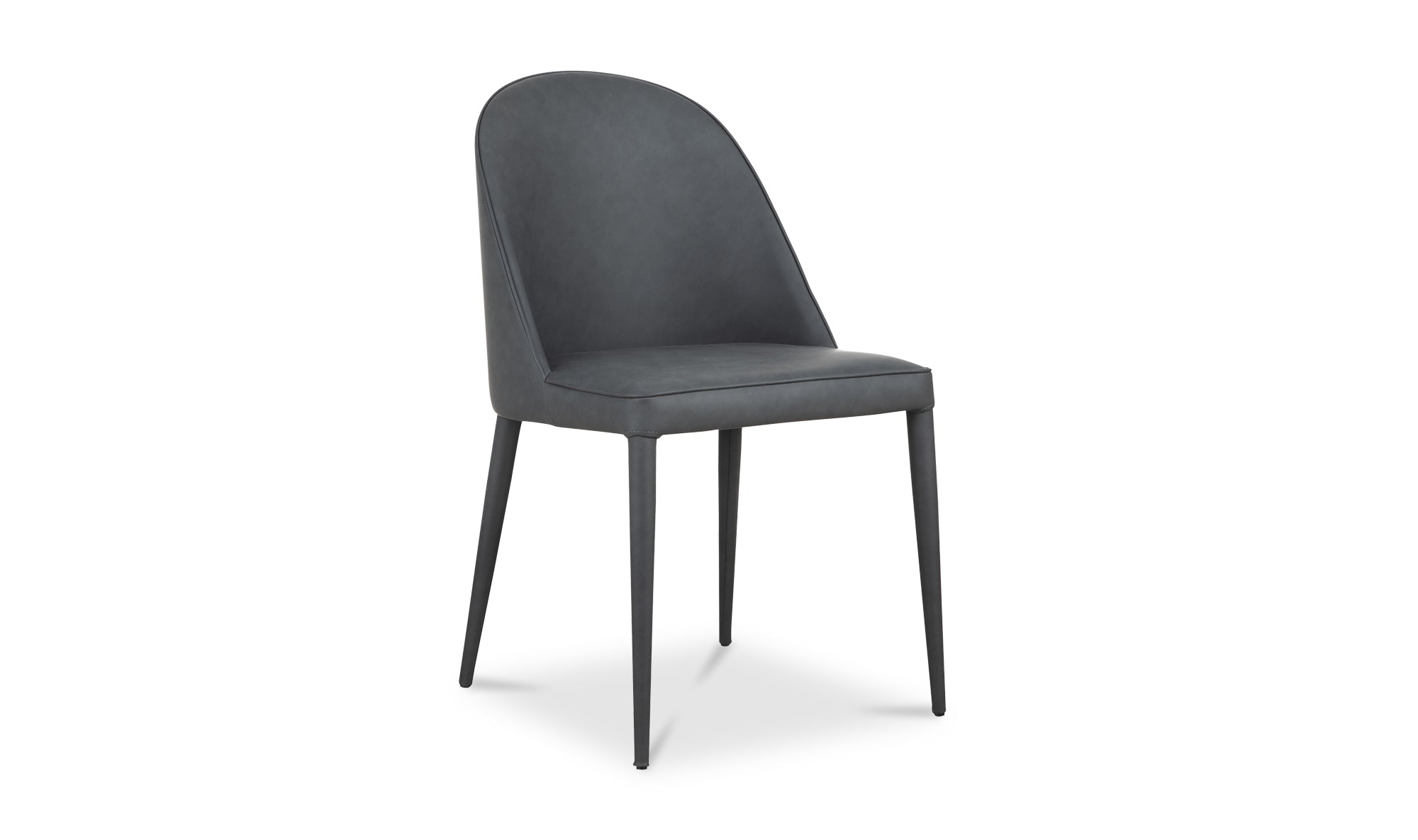 Burton Dining Chair Black Fade Vegan Leather Set of 2