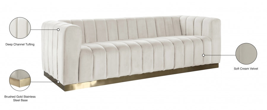 Marlon Velvet Sofa