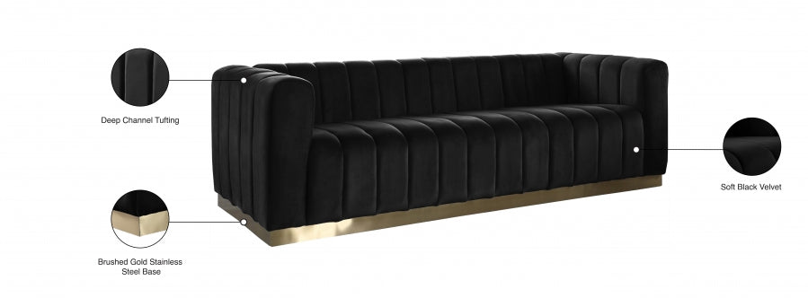 Marlon Velvet Sofa