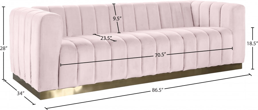 Marlon Velvet Sofa