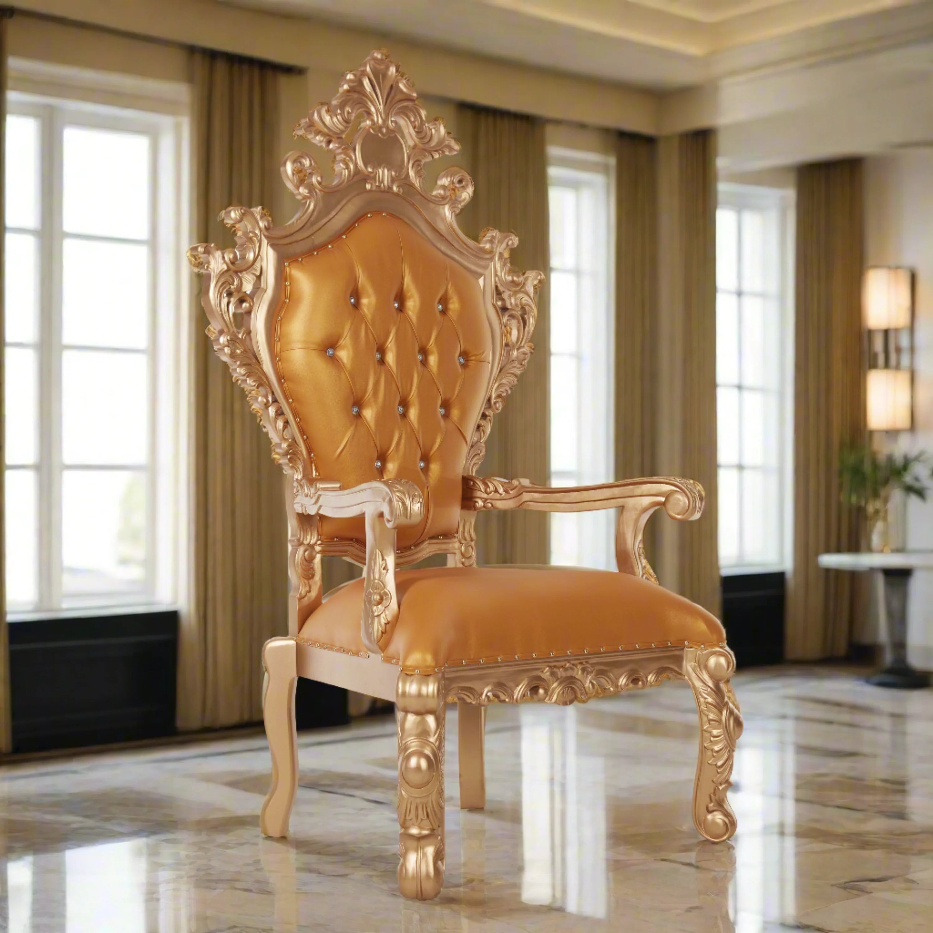 King Darius Royal Throne Chair