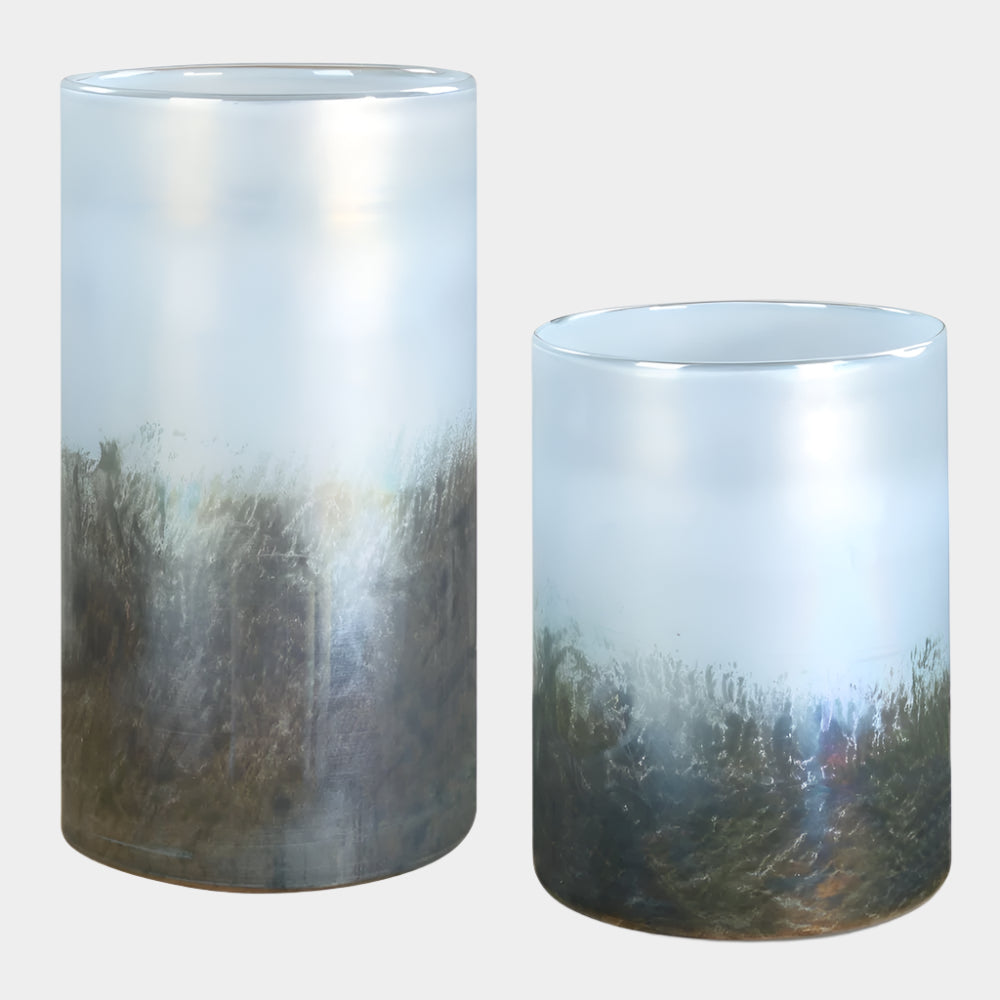 Midnight Mist Vases, S/2