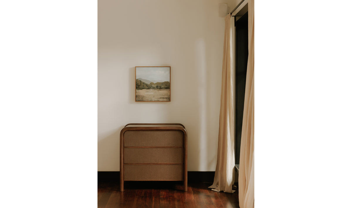 Rye 3 Drawer Nightstand