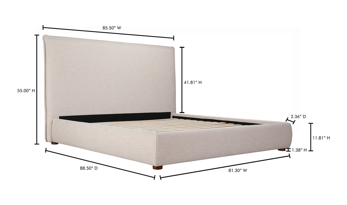 Luzon King Bed Tall Headboard
