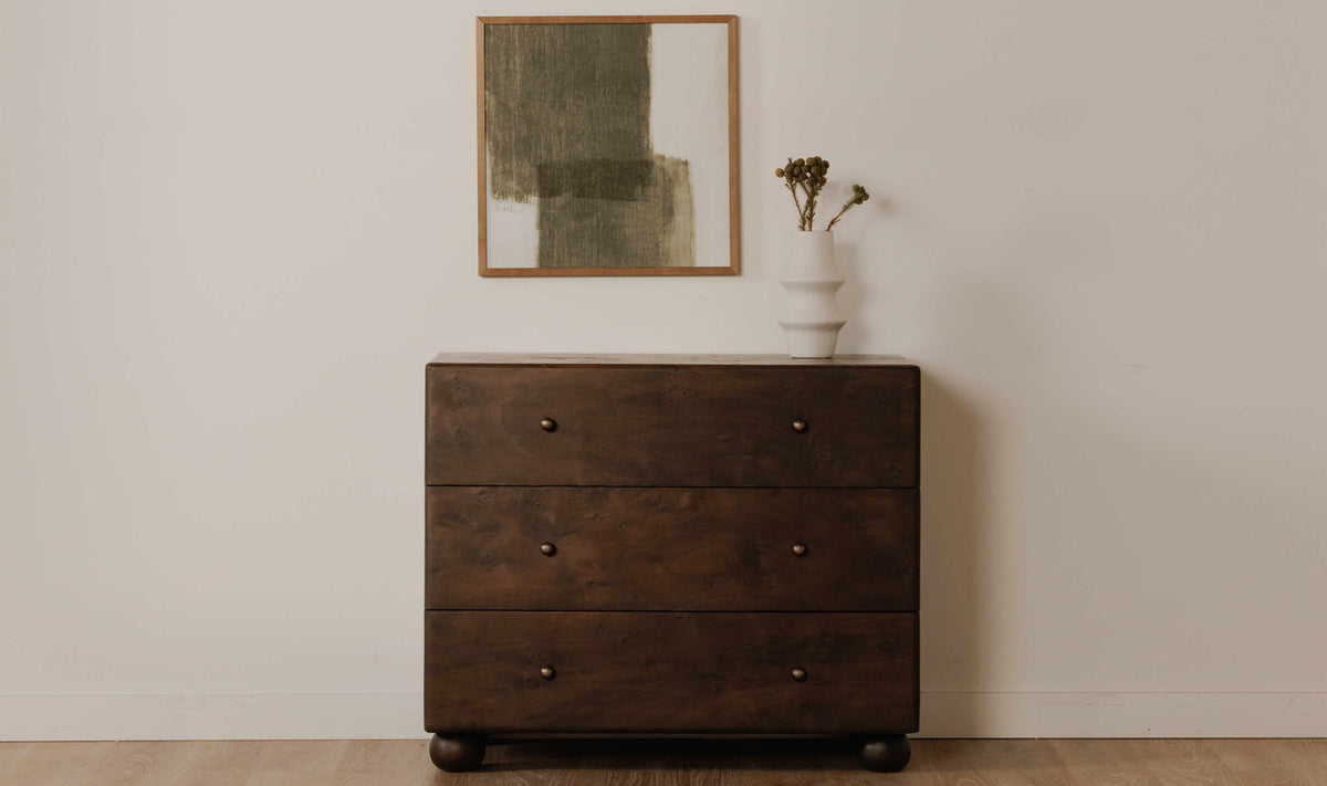 York 3 Drawer Nightstand