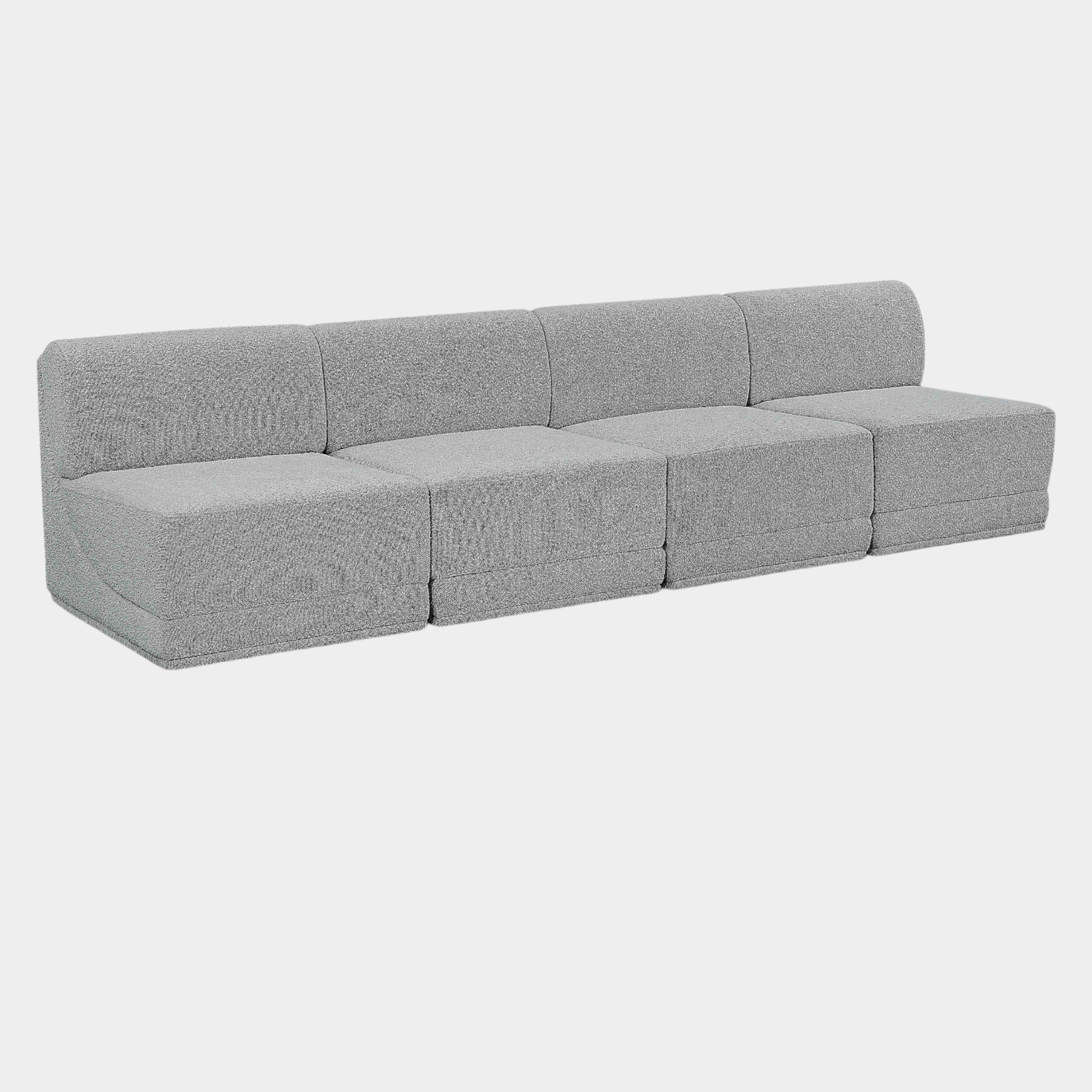 Ollie Boucle Fabric Armless Sofa