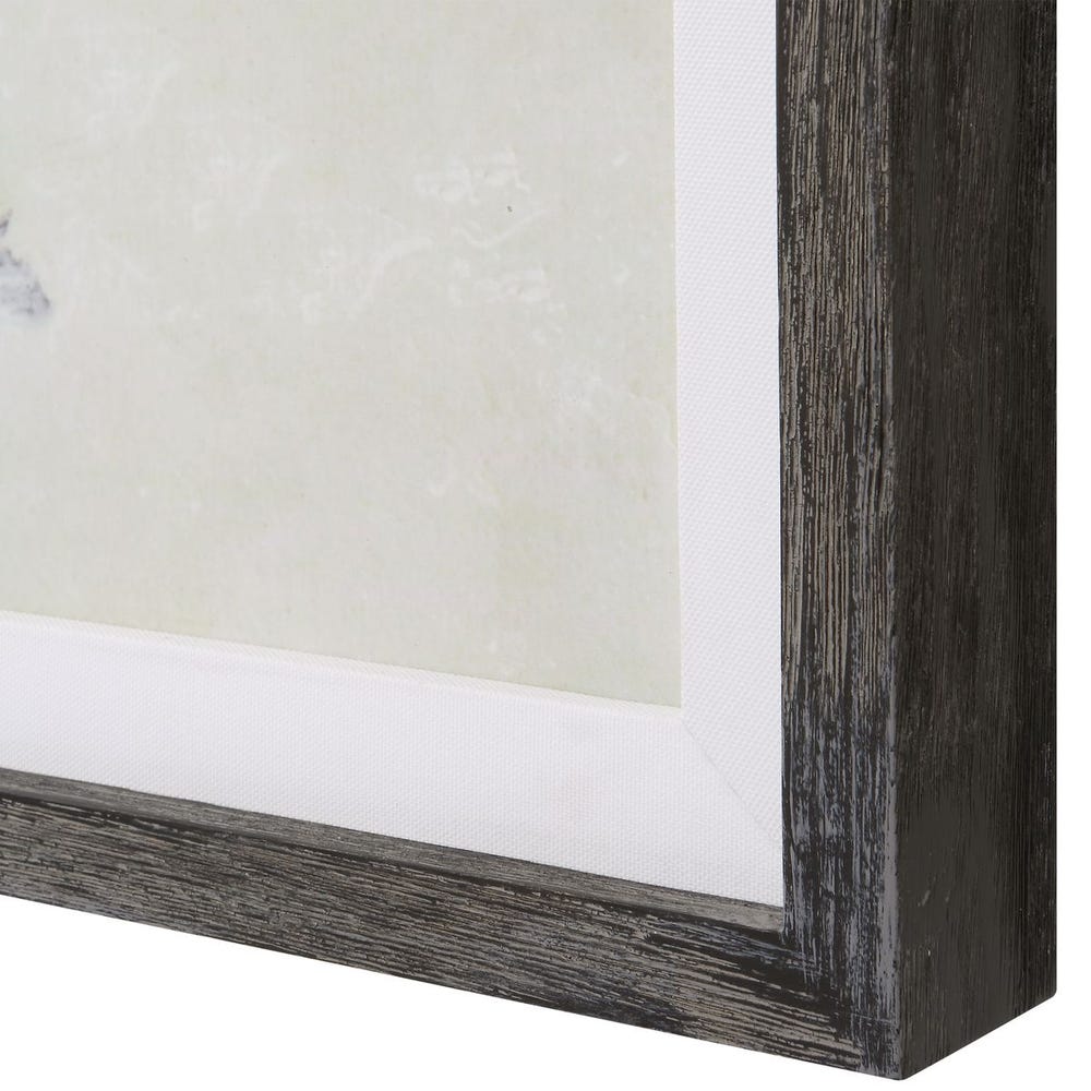 Graphite Horizon Framed Prints, S/3