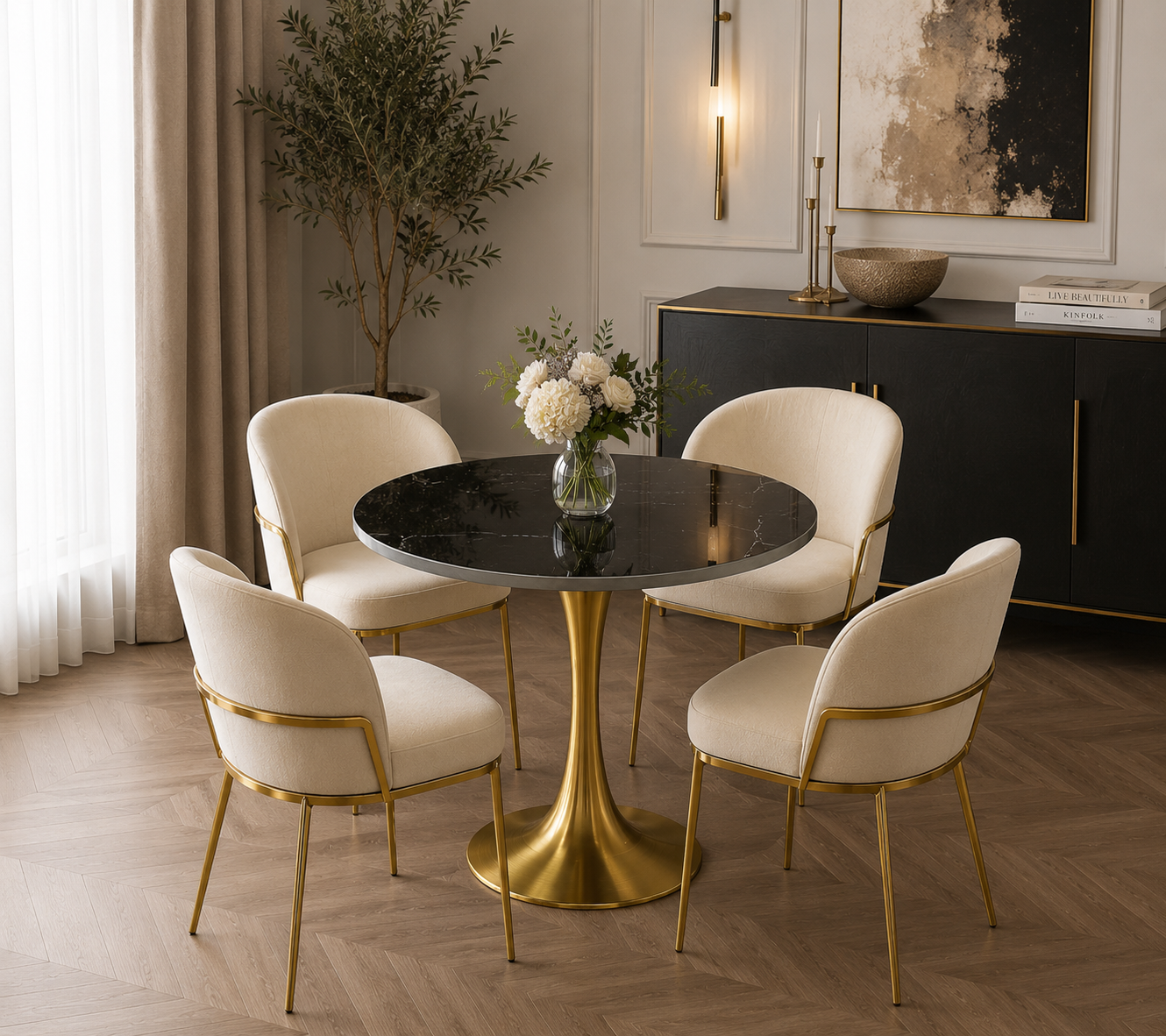 Abstract Urban Dining Table