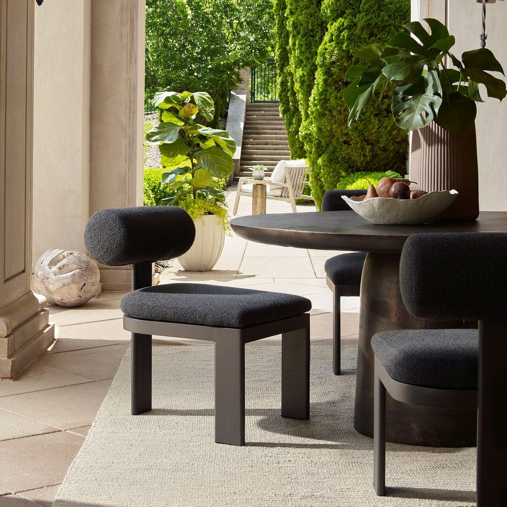 Bolster Back Outdoor Dining Chair