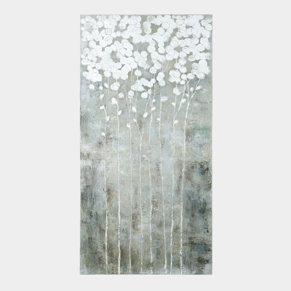 Cotton Florals Hand Painted Canvas
