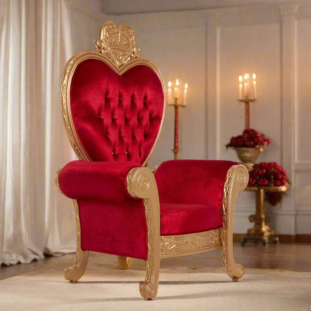 Royal Valentine Party Throne Chair