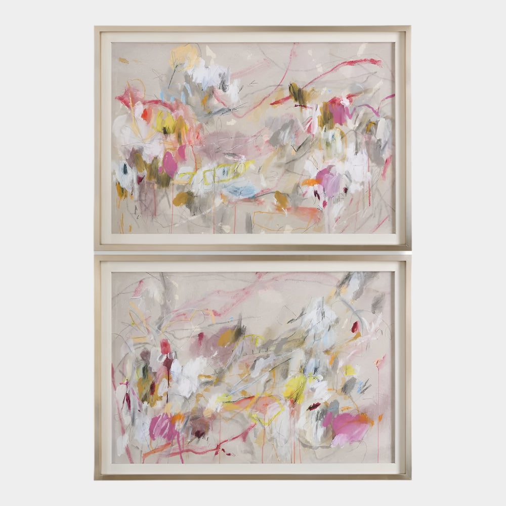 Metropolitan Rush Framed Prints, S/2