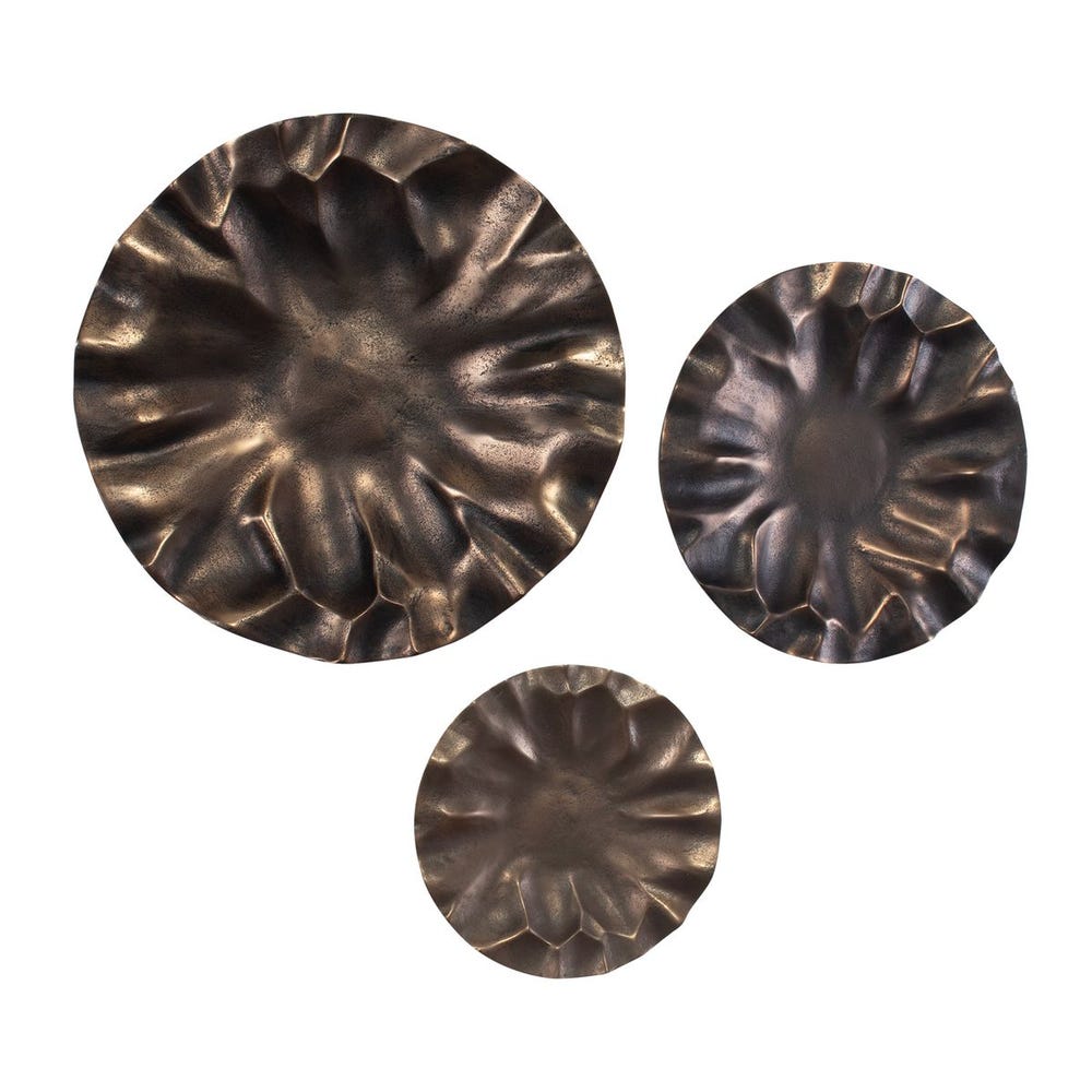 Peonia Outdoor Wall Decor, S/3