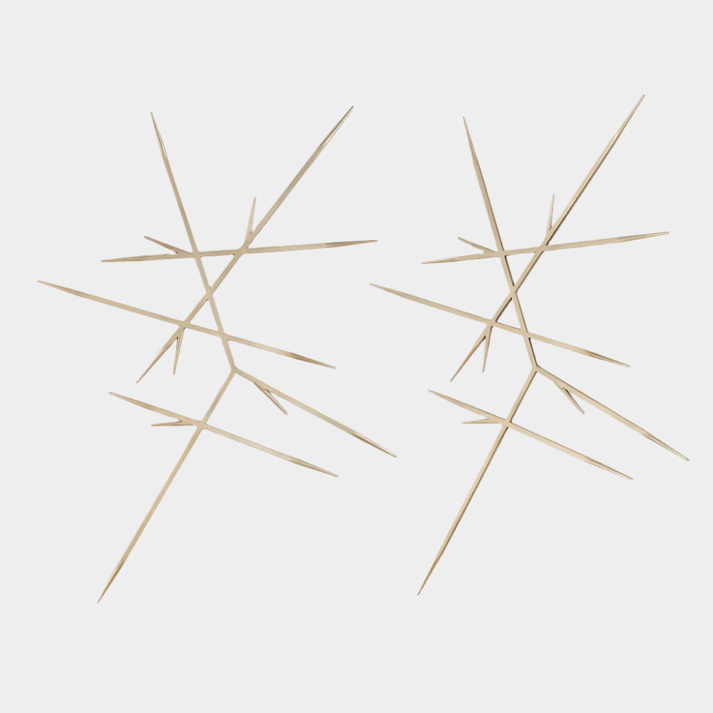 Fireworks Metal Wall Decor, S/2