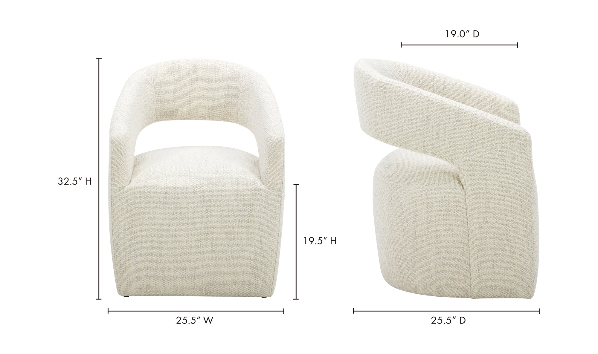 Barrow Rolling Dining Chair