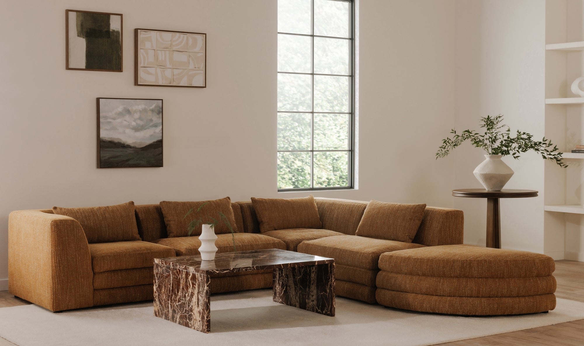 Lowtide Curved Ottoman